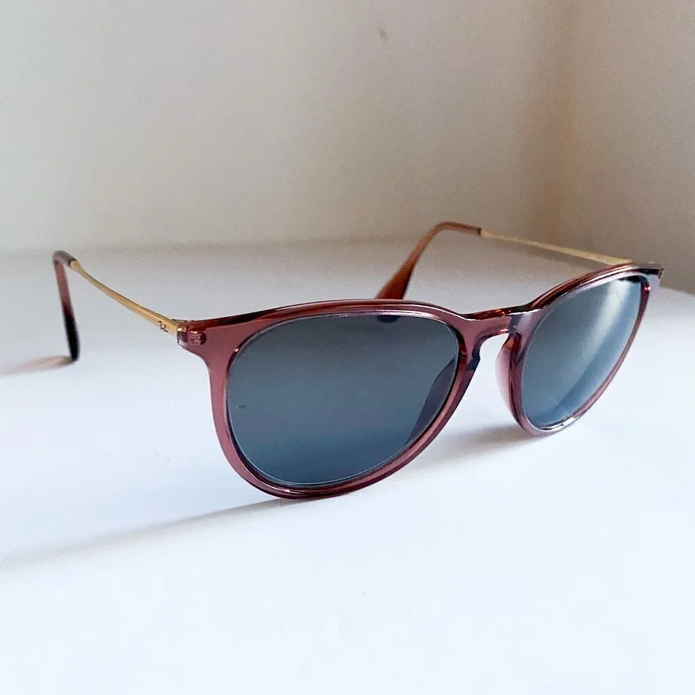 RayBan Light Brown Beige Frame Classic Shape Eye Glass Frames